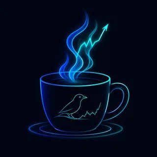 BowerLine coffee cup with the BowerLine bird logo and market-line steam.